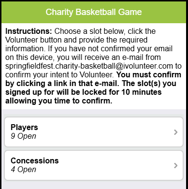 basketball game concessions sign up